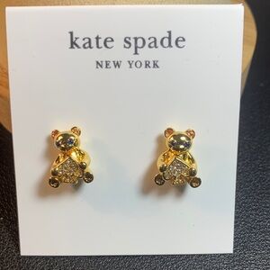 Kate Spade Oh what fun teddy bear studs